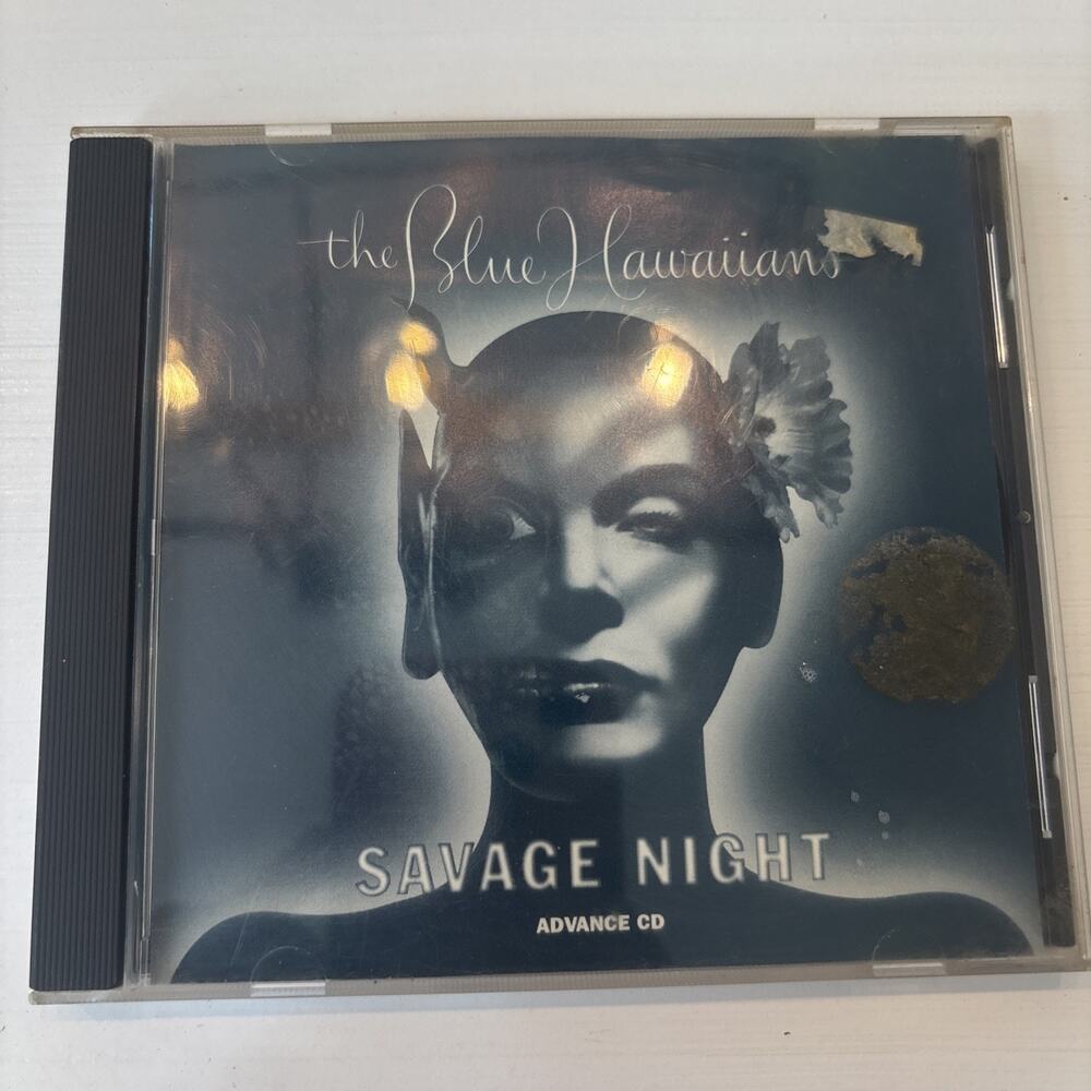 The Blue Hawaiians Savage Night Advance CD 1999 Promo Surf Rock Exotica RARE